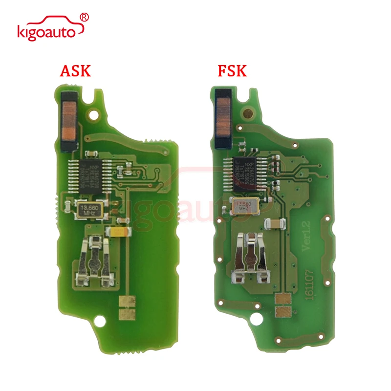 CE0536 434 МГц FSK ID46-PCF7961 чип Автомобильный Дистанционный ключ 2 кнопки VA2 для Peugeot 207 208