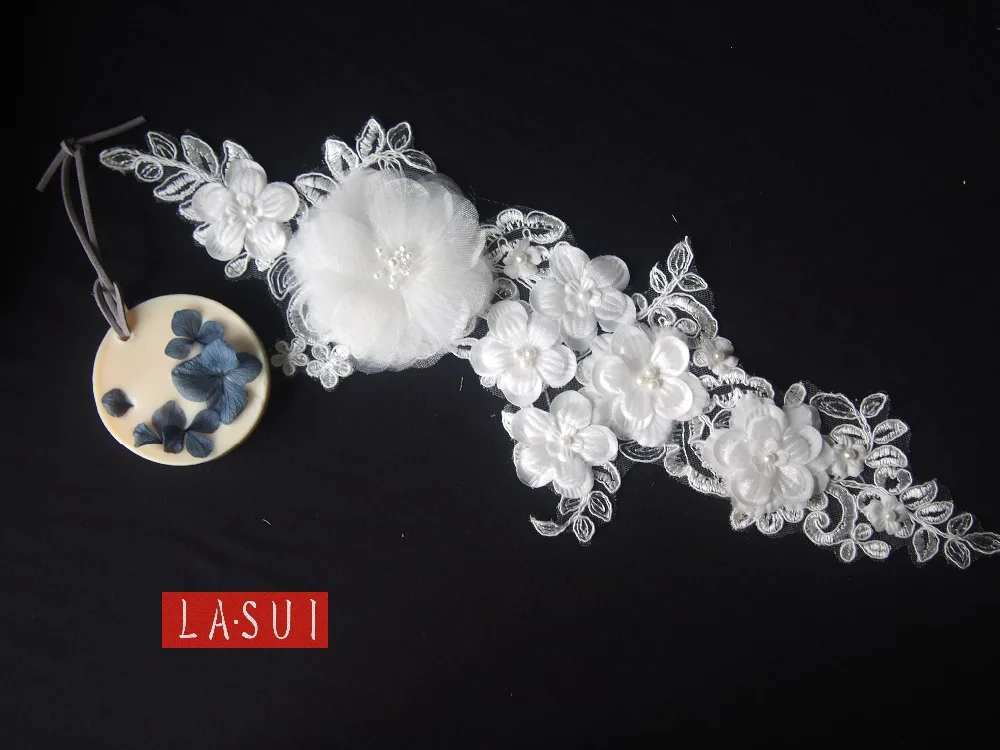 LASUI Новое поступление 5 шт. 3d Цветы модное украшение Кружевная аппликация