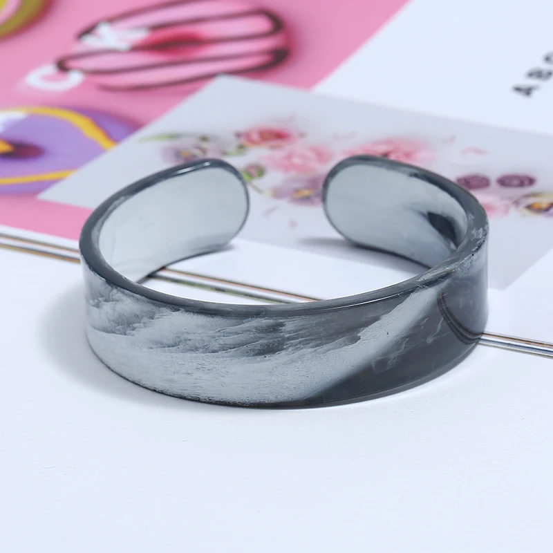 

Round Acrylic Cuff bracelets Bangles For Women Viking Bangle Love bracelet luxury brand brazalete mujer indian jewelry Retro New