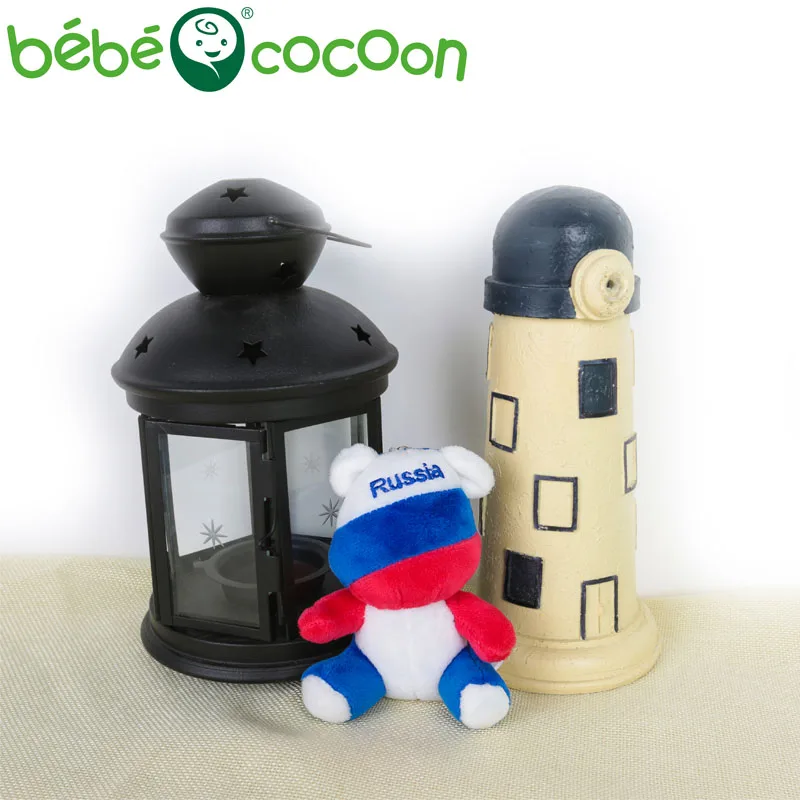 Bebecocoon Новинка 2017 года 10 см мини Национальный флаг России Мишка Брелок чучела