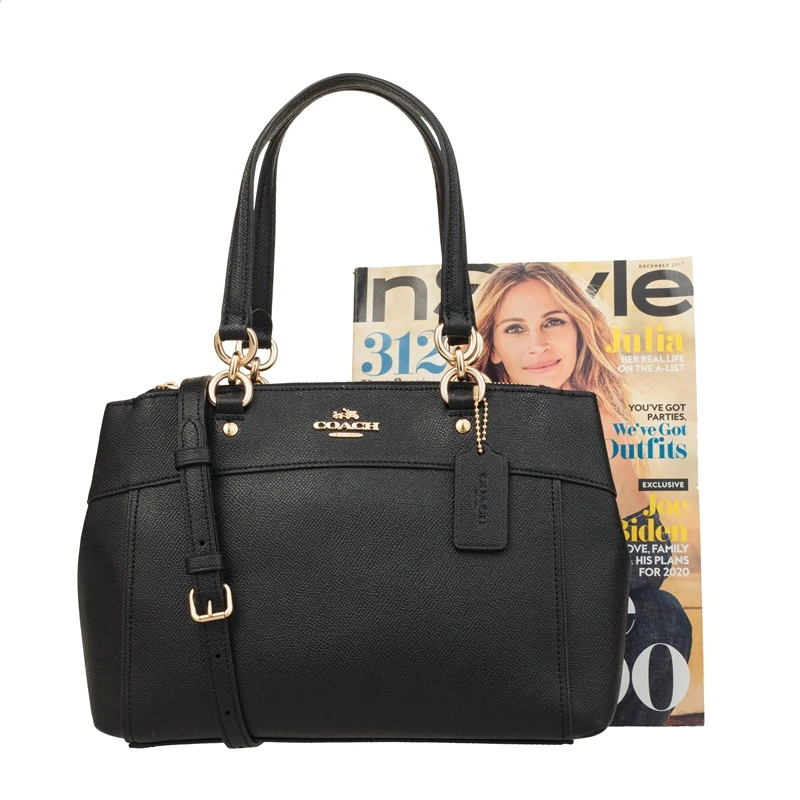 Женская сумка-Кроссбоди Coach Mini Brooke Carryall фирменная кожаная со съемным ремешком F25395
