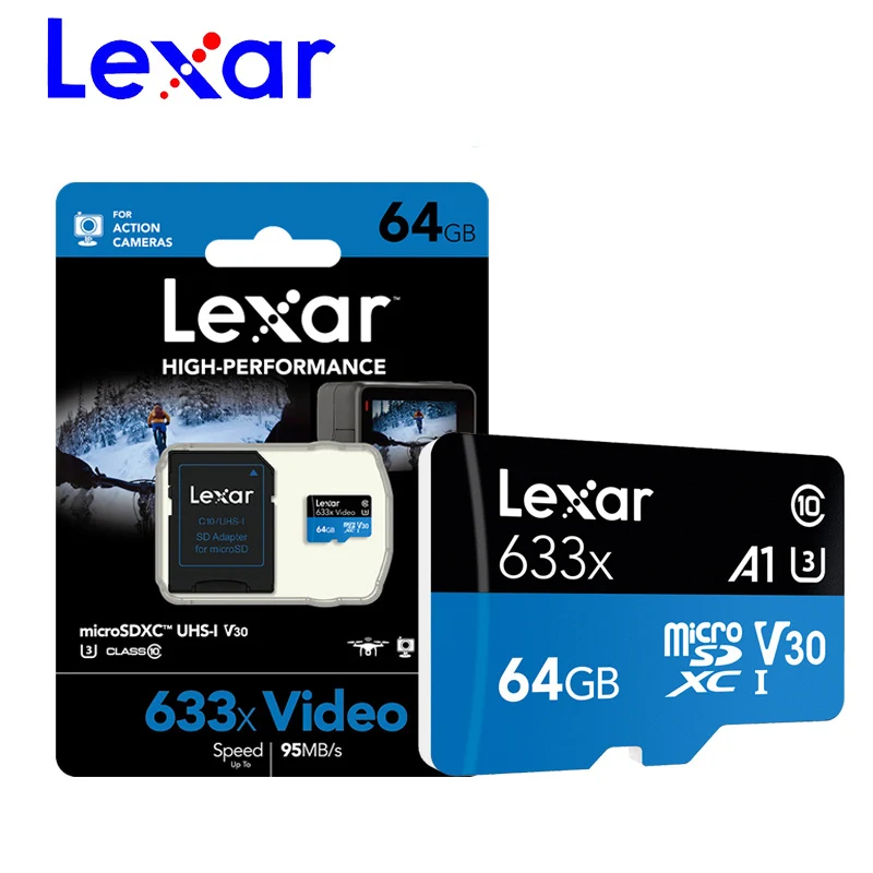 Lexar A2 512G Micro SD карта класс 10 UHS I U3 TF 32G 64g 128G 256g MicroSD мобильный телефон камера движения