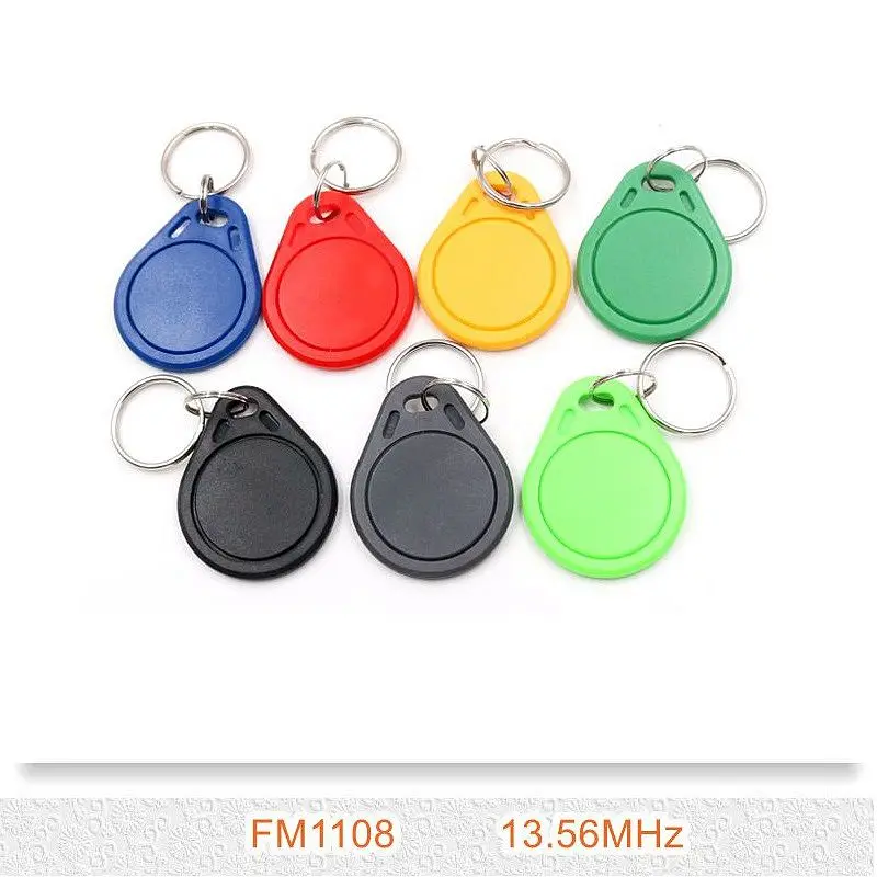 2 шт. 13 56 МГц RFID записываемые FM1108 IC брелоки для контроля доступа|rfid writable|ic keys13.56mhz rfid