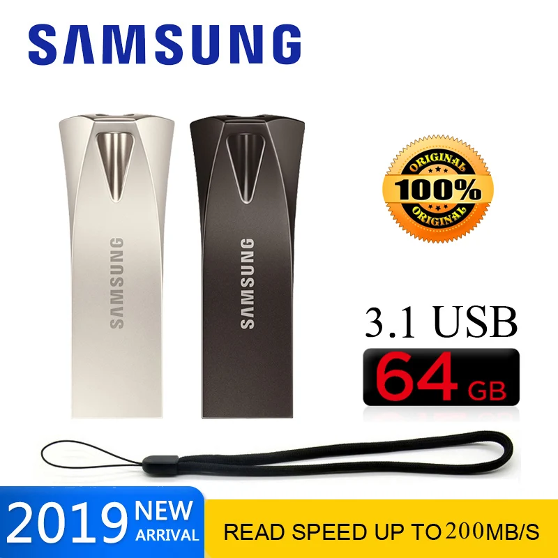 SAMSUNG BAR plus USB флеш накопитель 128 ГБ 256 64 32 ГБ|USB флэш-накопители| |