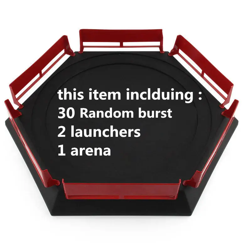 30pcs Random burst Прямая Beyblade Burst игрушки с пусковым устройством стартер и арена Bayblade Металл Fusion Бог спиннинг Топы Bey Blade лезвия игрушки - Цвет: 30pcs Random burst