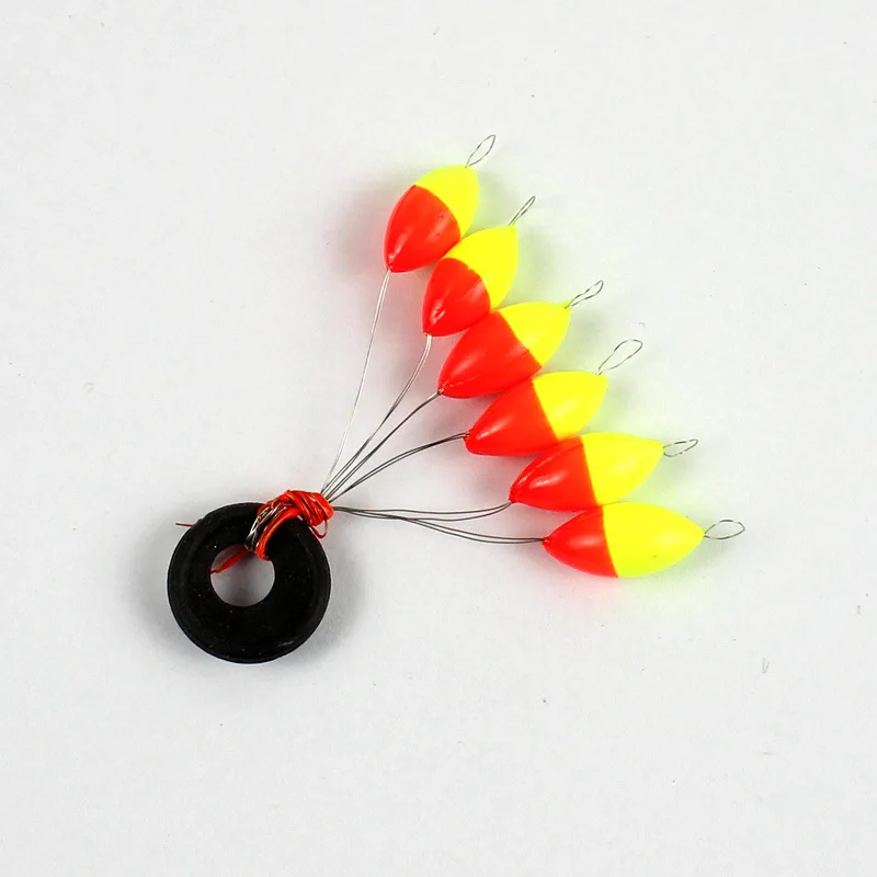 60 шт./10 компл./лот высоко Рекомендуемые овальные мини поплавки для рыбалки S M L Seven