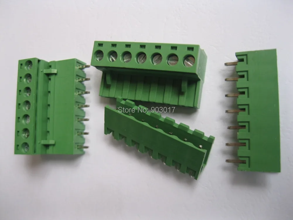 Type Green 7 way/pin 5.08mm Screw Terminal Block Connector 20 Pcs Per Lot HOT Sale | Обустройство дома