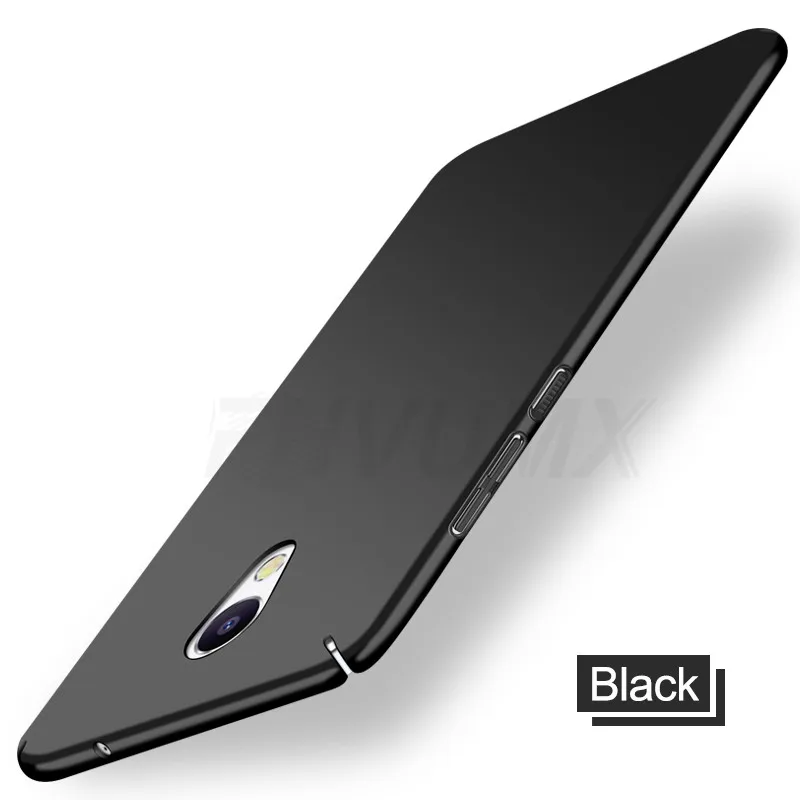 Ультратонкий пластиковый жесткий чехол для телефона s для Meizu M5S M5C M6S M5 M6 Note роскошный матовый чехол для Meizu M15 15 Lite 16 Plus - Цвет: Black