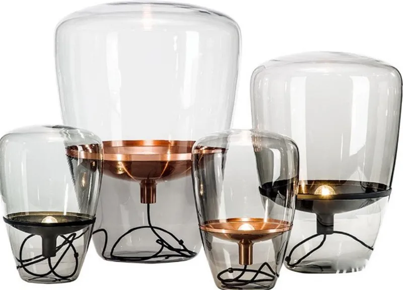 Современная стеклянная Напольная Лампа в скандинавском стиле модные