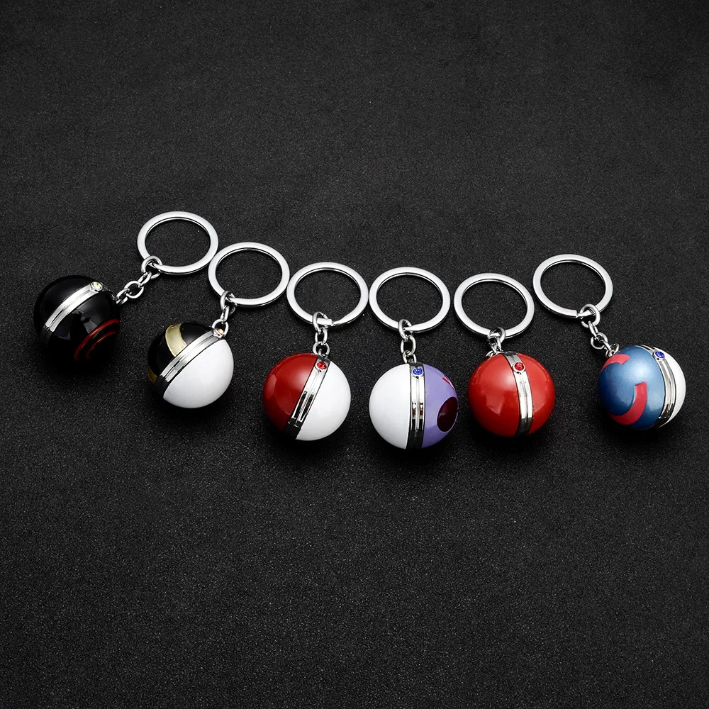 6 видов Pokemon Go брелок Карманный Брелок в виде монстра 3D Poke Ball Модель Металл Chaveiro