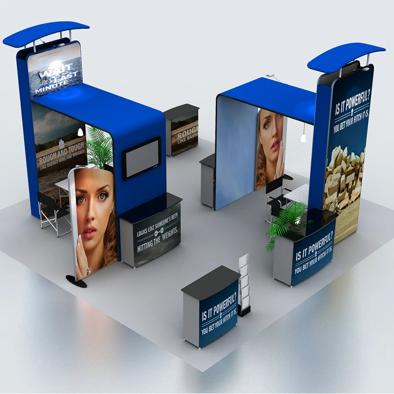 20ft portable trade show display system booth pop up displays with custom graphic printing all included | Дом и сад