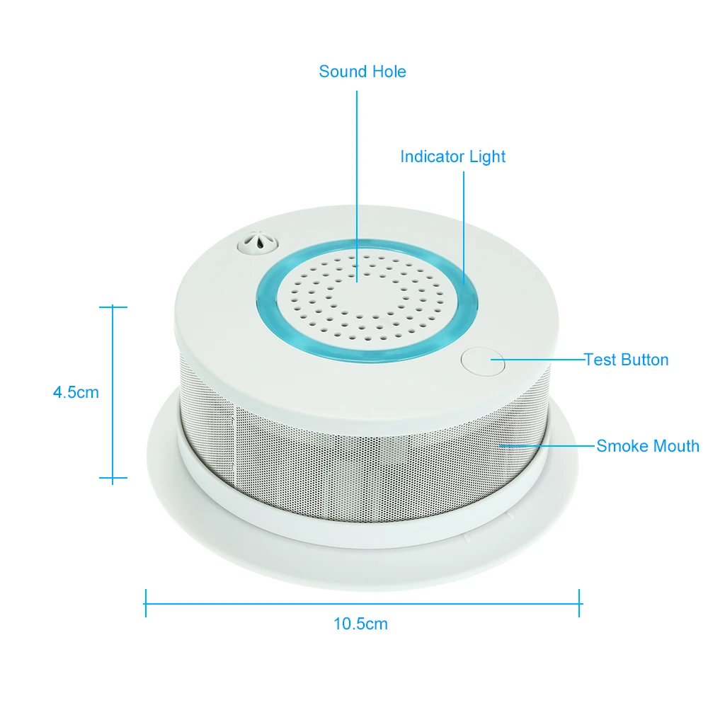 Температура Сенсор WI FI Беспроводной дыма пожарный извещатель приложение