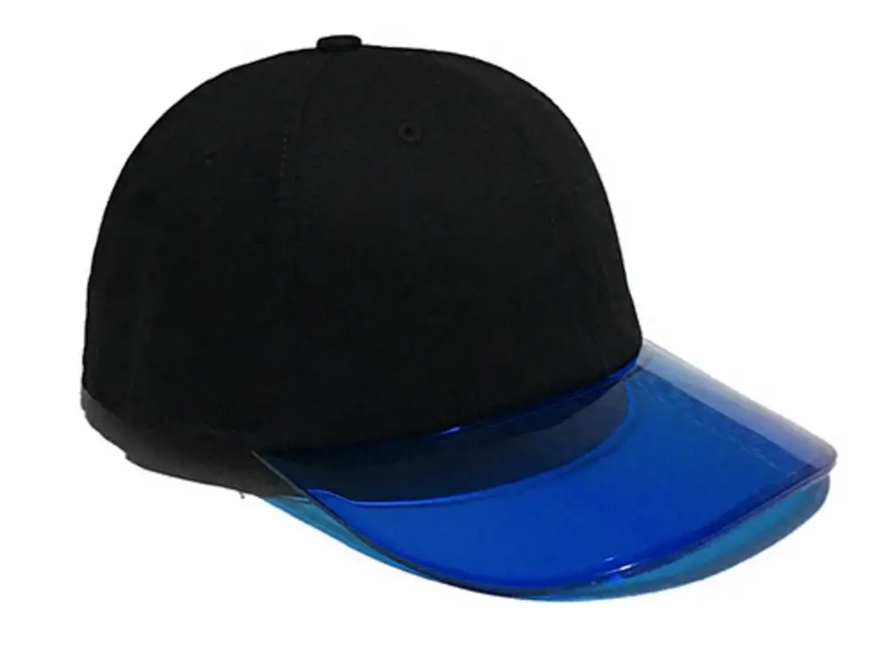 solid blue MinanSer Новая мода козырек из ПВХ Бейсболка Шляпа Harajuku Хип Хоп бейсбольная вышивка оснастки назад регулируемые милые Солнцезащитные шляпы - Цвет: solid blue