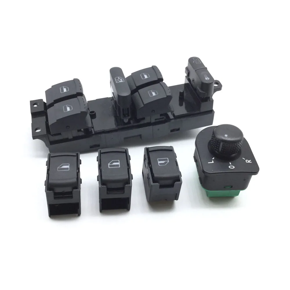 Кнопка переключения стеклоподъемника для Volkswagen VW JETTA GOLF MK4 POLO BORA A4 BEETLE 1J4959857 3B0959855B