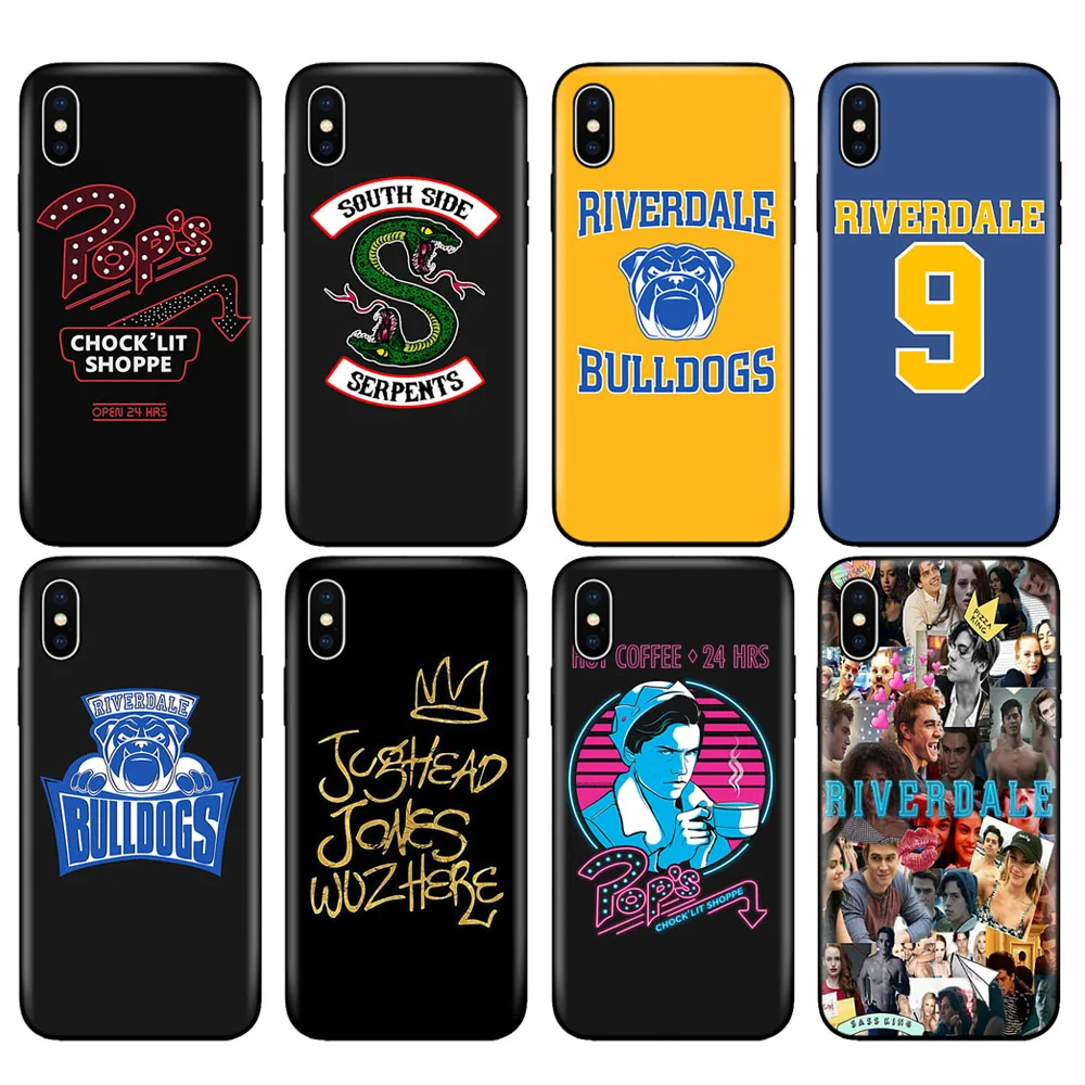 black tpu case for iphone 5 5s se 2020 6 6s 7 8 plus x 10 case silicone cover for iphone xr xs 11 pro max american tv riverdale free global shipping