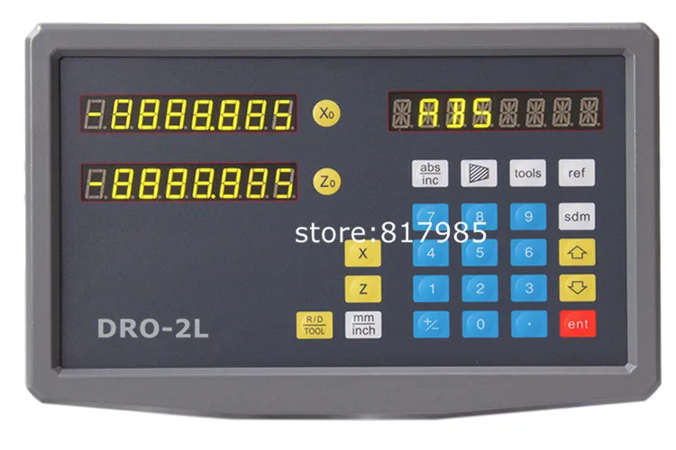 

Good quality lathe 2 axis digital readout DRO display with Radius / Diameter X+Z sum