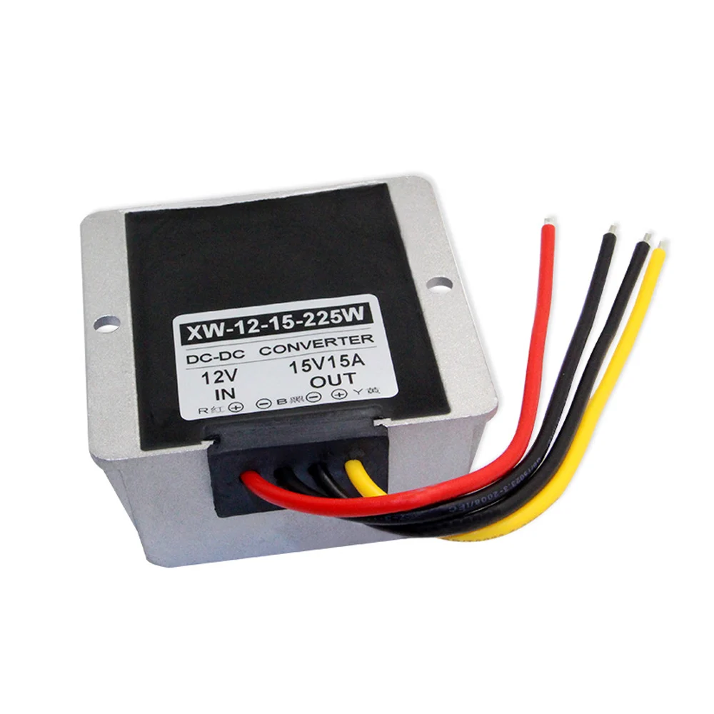 XINWEI DC12V Шаг до DC15V 15A 225W Конвертер алюминиевые регуляторы напряжения