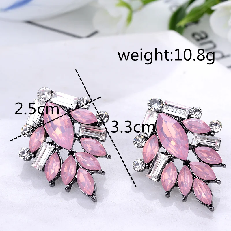 Классический Дерево Форма акрил Опал Камень Серьги гвоздики элегантный