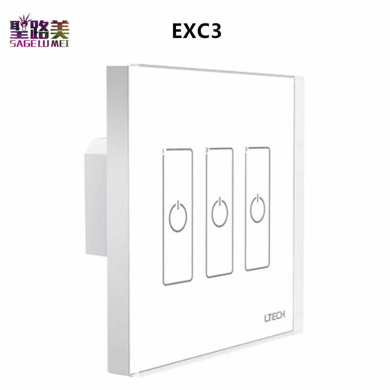 LTECH 110 V 220 AC EXC1 EXC2 EXC3 EXC4 настенное крепление DMX 2 4 GHZ RF затемнение панель 1 3 зоны для