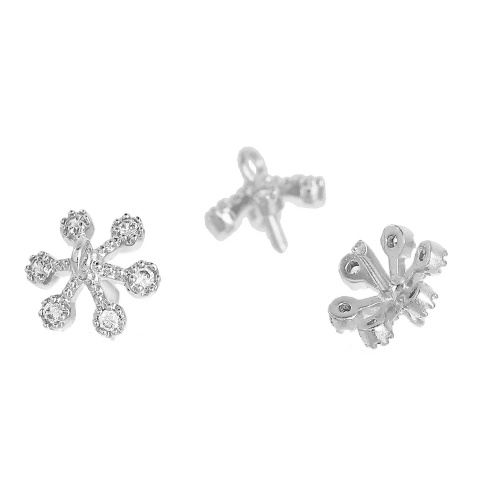 DoreenBeads медный серебристый цвет жемчужный подвесной коннектор штырьковый