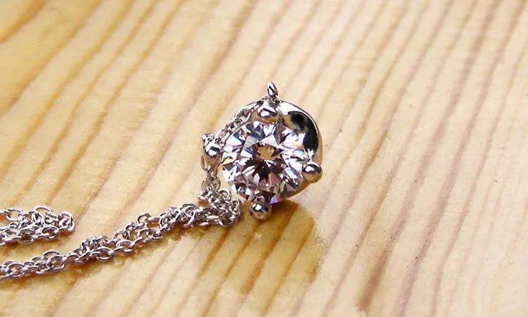 Топ Роскошный дизайн цветок бутон 1 карат Круглый Пасьянс синтетический женский