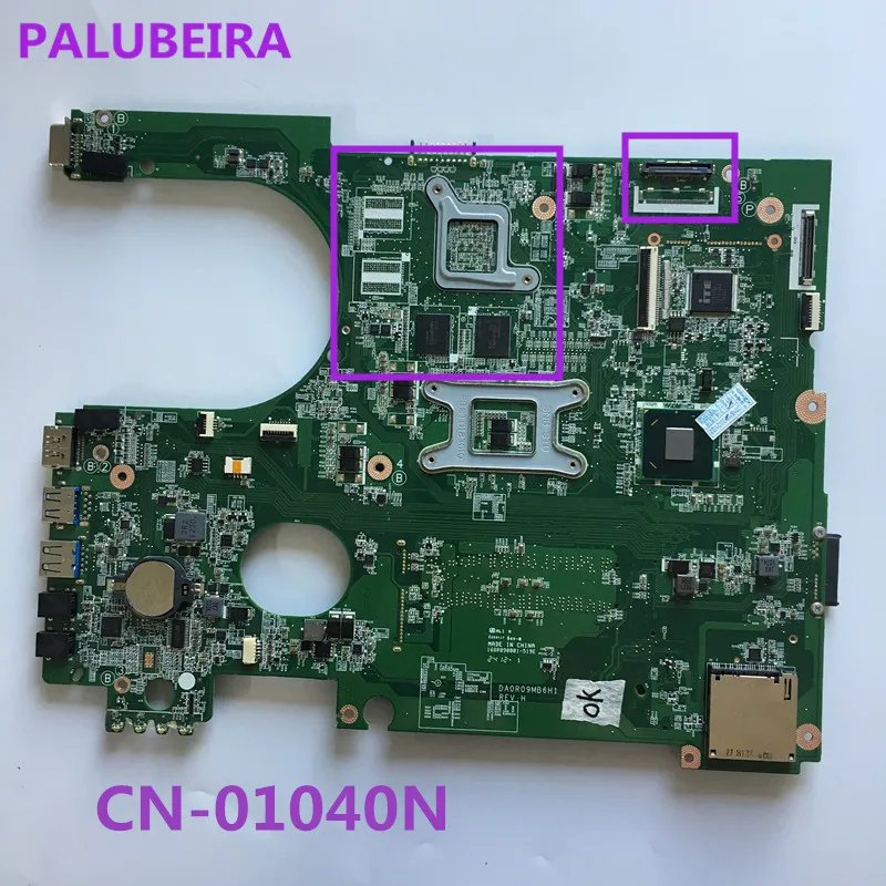PALUBEIRA CN-01040N DA0R09MB6H1 REV : H1 Материнская плата ноутбука подходит для Dell inspiron 5720 7720