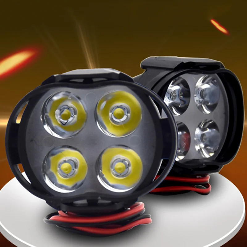 Мотоциклетная фара для скутера противотуманная светодиодная мотоцикла ATV 12 V