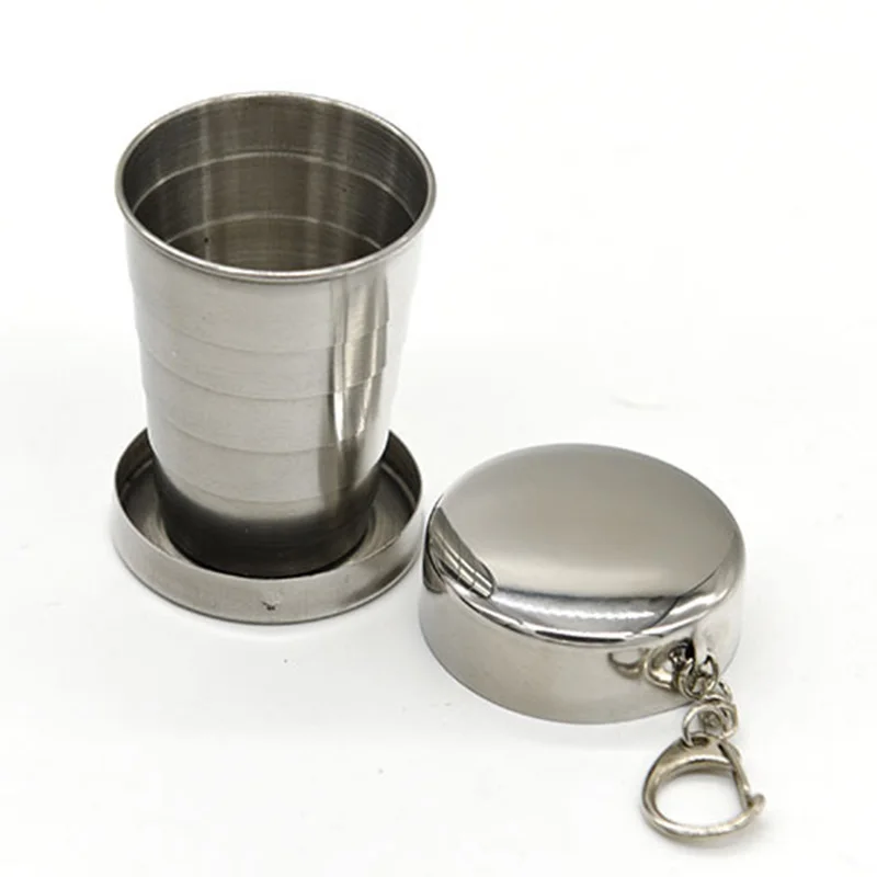 Уличный инструмент S/M/L портативные складные чашки из нержавеющей стали для