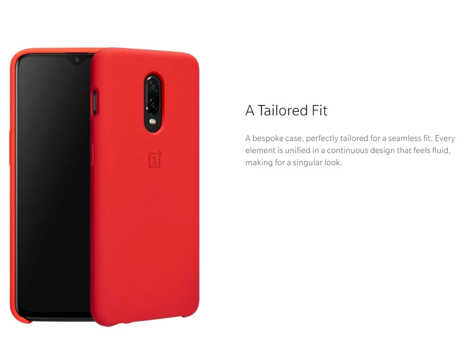 Оригинальный официальный мягкий силиконовый защитный чехол для Oneplus 6 6T задняя
