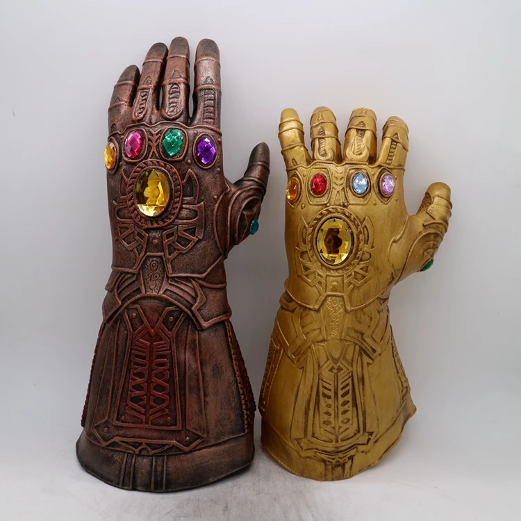 Мстители эндгейм Железный человек Tony Stark перчатки со светодиодами Infinity Light Up Gauntlet Thanos Infinity косплей перчатки драгоценный камень съемный