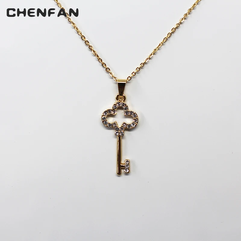 CHENFAN, модное женское ожерелье, модное ожерелье, Женские Ювелирные изделия, опт, золотой камень, массивное ожерелье, подвески, ювелирная цепочка