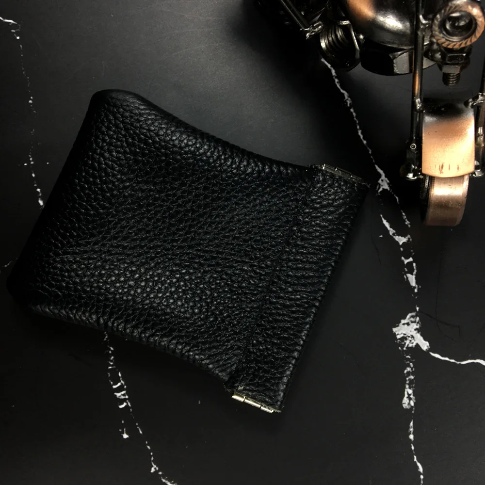 Новинка натуральная корова кожа короткий кошелек для монет женщин и мужчин