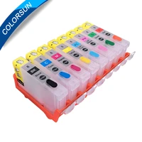colorsun 8 colors refillable cli 8 cli8 ink cartridges for canon pixma pro 9000 pro9000 ink cartridge with arc chips