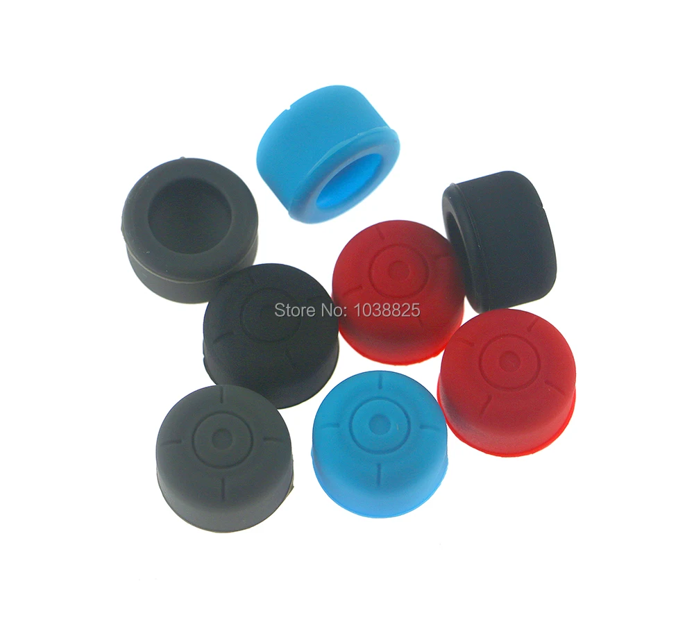 2 шт./лот силиконовый джойстик с усиленным аналоговым зажимом и крышкой для Nintendo