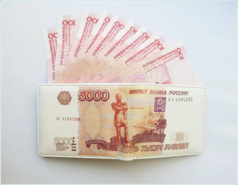 Бесплатная доставка 1 шт. Россия рубль банкнот кошелек 5000 практичный
