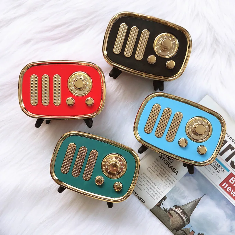 Портативная Bluetooth Колонка в стиле ретро миниатюрный Портативный беспроводной