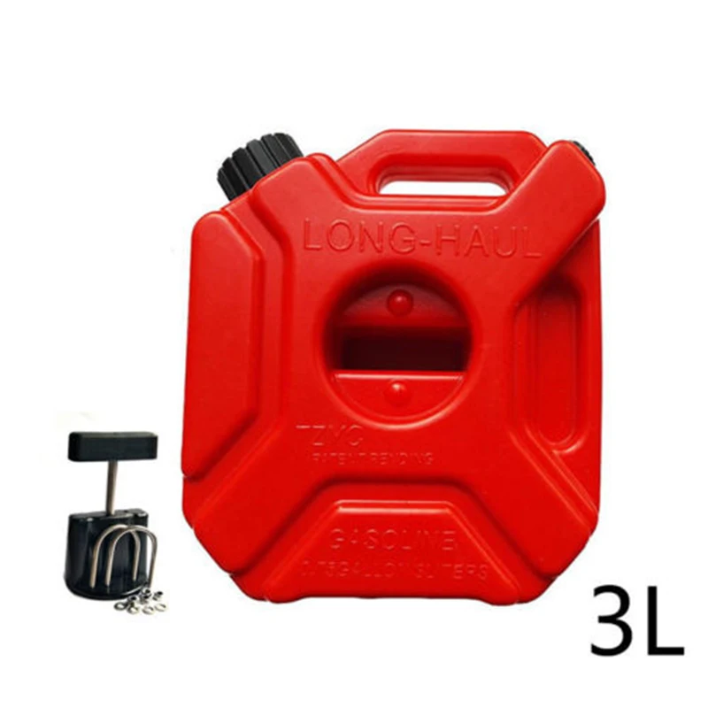 

3L Red Mount Motorcycle Gas Diesel Petrol Fuel Container Oil Tank Safety Gasoline Fuel-jugs For Car Motorcycle Accessories