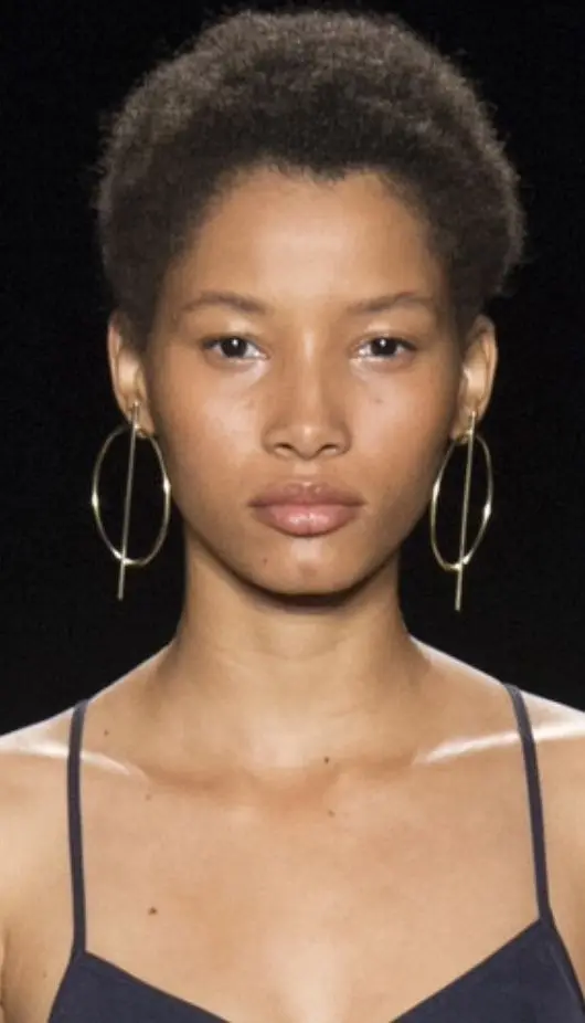 Europe And The United States Jewelry Catwalk Shows Contracted Copper Ring Women's Hoop Earrings Accessories KNAHP22 | Украшения и