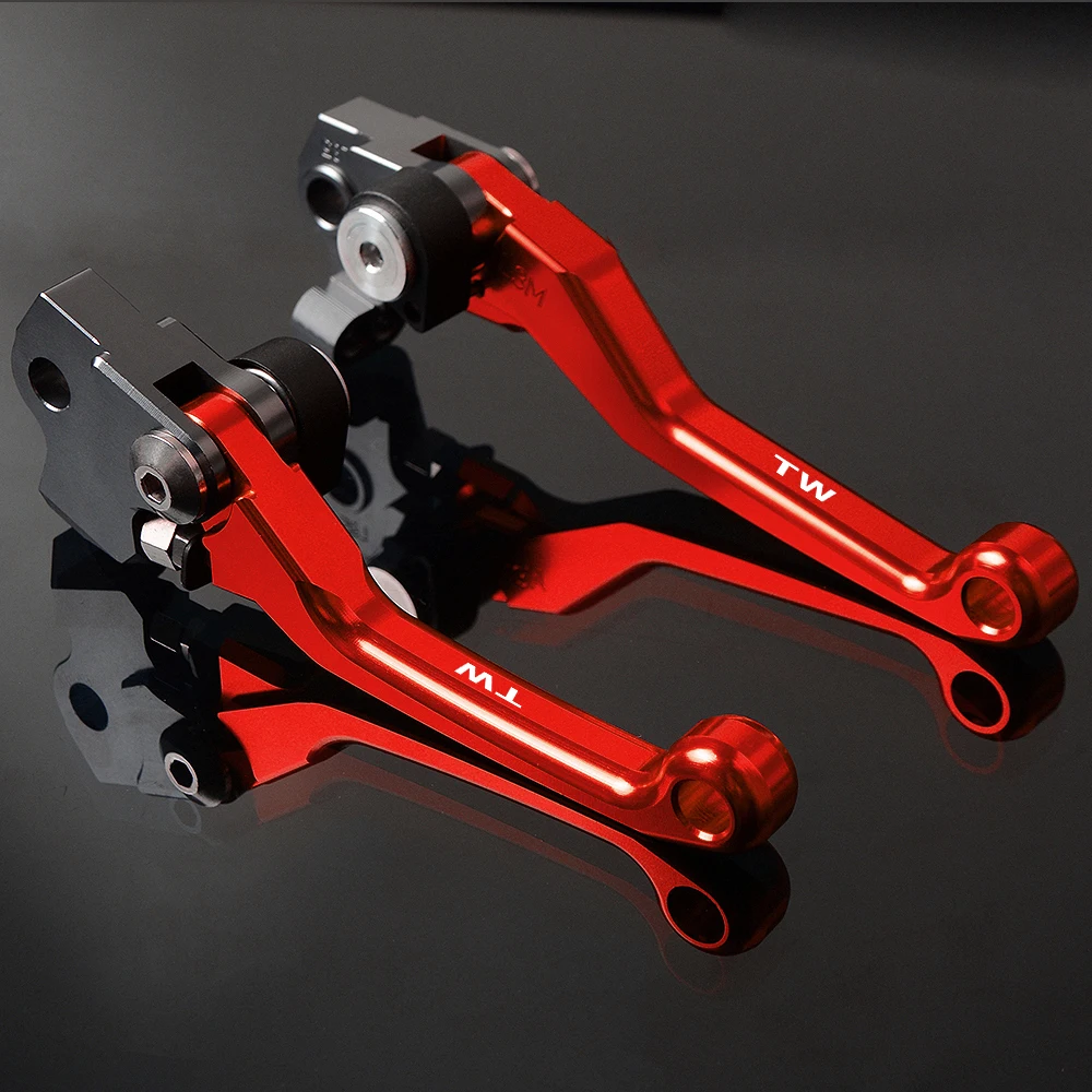 TW Для YAMAHA TW125 1999-2004 TW200 2000- TW225 2002- CNC Алюминиевый велосипед грязи Pit Pivot мотокроссные тормозные рычаги сцепления ручка - Цвет: TW