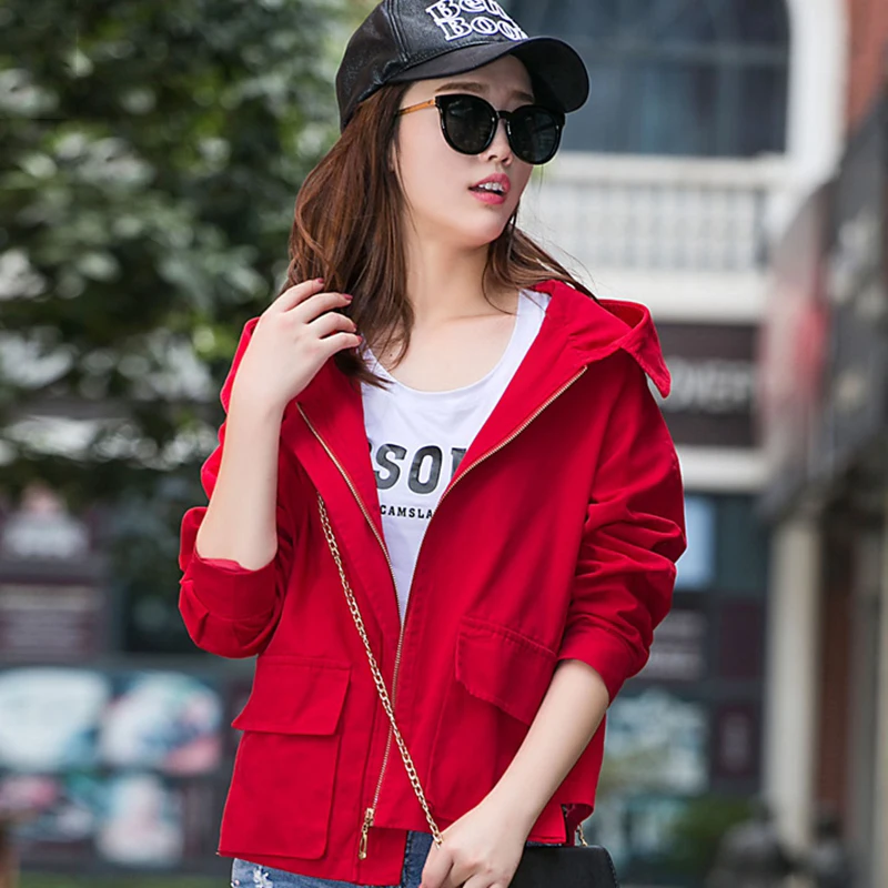 Женский 2018 Демисезонный новая короткая куртка Для женщин верхняя одежда мода