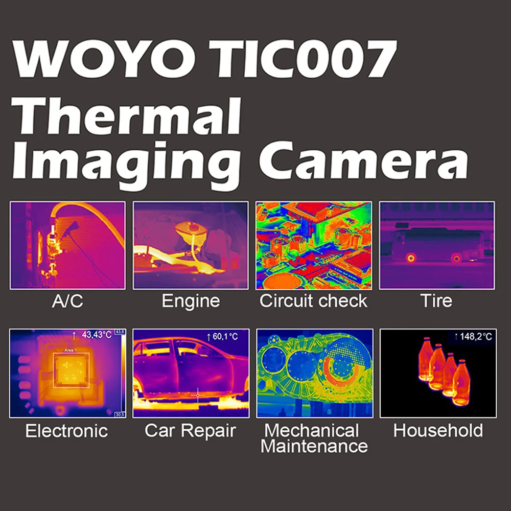 WOYO TIC007 Ручной цифровой автомобильный термометр инфракрасное излучение с высоким