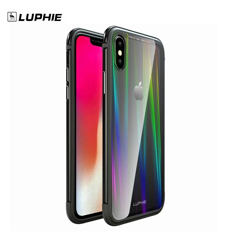 Чехол Luphie для iPhone XR чехол XS Max роскошный Алюминиевый металлический бампер рамка и