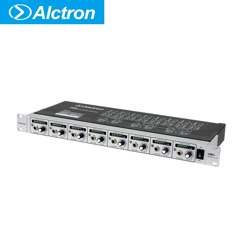 

Alctron H8N headphone amplifier used in stage performance, studio recording,use 8 headphone at the same time