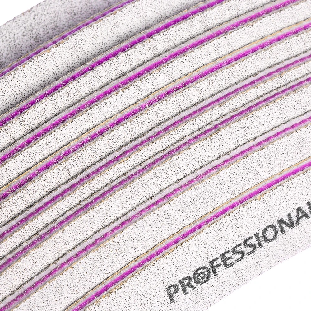 Двухсторонняя пилка для ногтей 80/100/180 наждачная бумага буферный блок