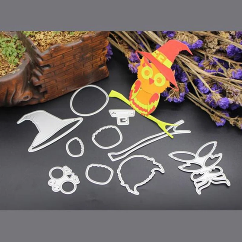 

Owl Metal Cutting Dies For Scrapbooking Stencils DIY Album Cards Decoration Embossing Folder Craft Die Cuts Template New