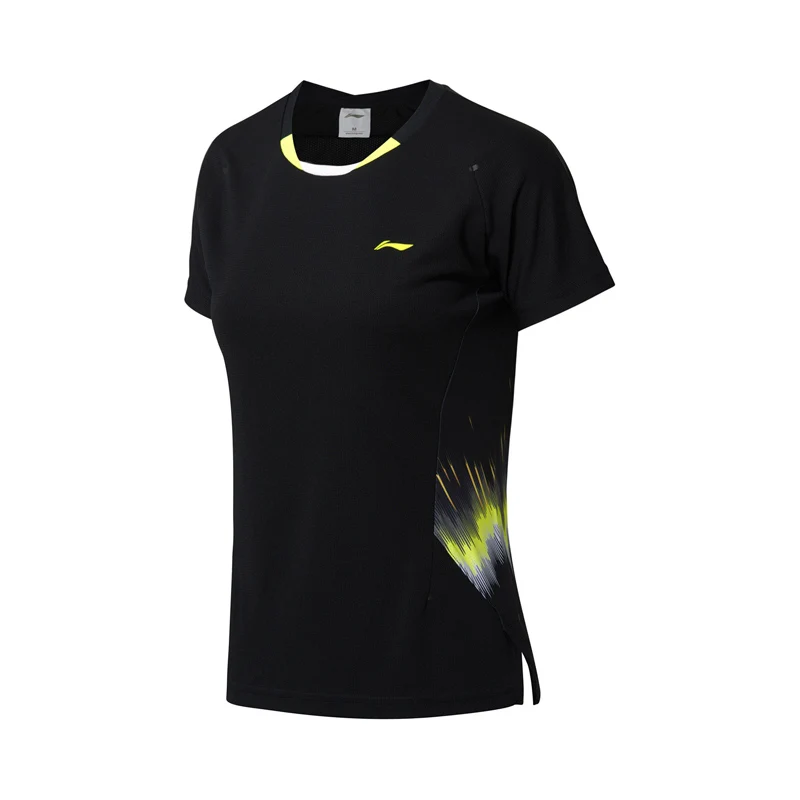 Женская футболка Li-Ning для соревнований по бадминтону спортивные футболки с