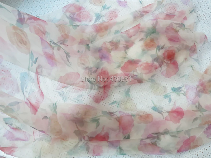 5 м/лот тонкий свадебное платье Материал желтый розовый синий роза Цветочный