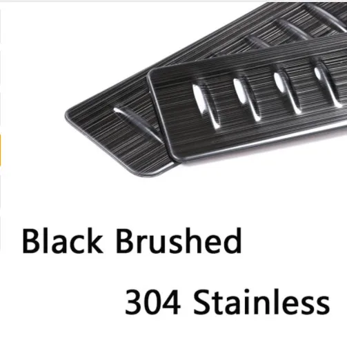 

For Range Rover Velar 2017 Car-Styling 304 Stainless Black Brushed Rear Door Bumper Protector Plate Threshold Cover Trim Parts