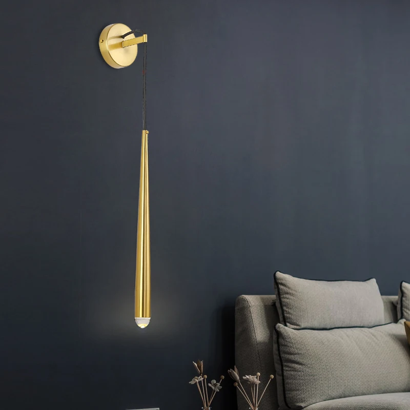 Vintage wall lamps gold iron art lamp body frosted glass lampshade home foyer corridor LED E27 holder sconce | Освещение