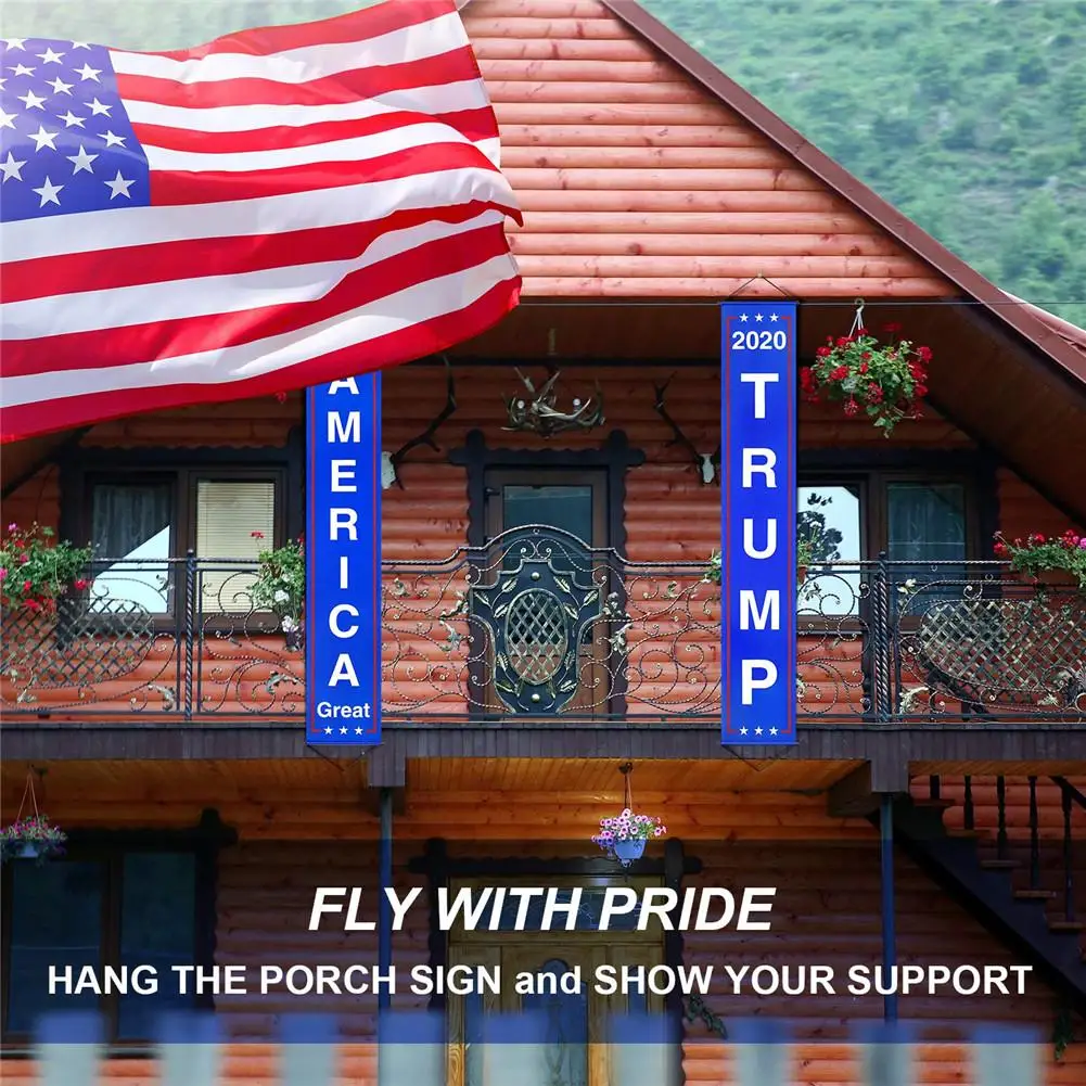Дональд флаг &quotТрамп&quot баннер сохранить американский знак крыльца для